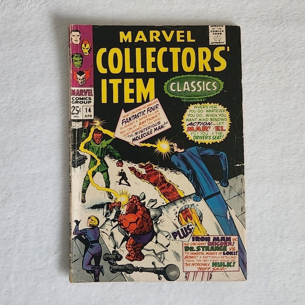 VTG 1968 Marvel Collectors' Item Classics #14 - Fantastic Four, Iron Man, Hulk